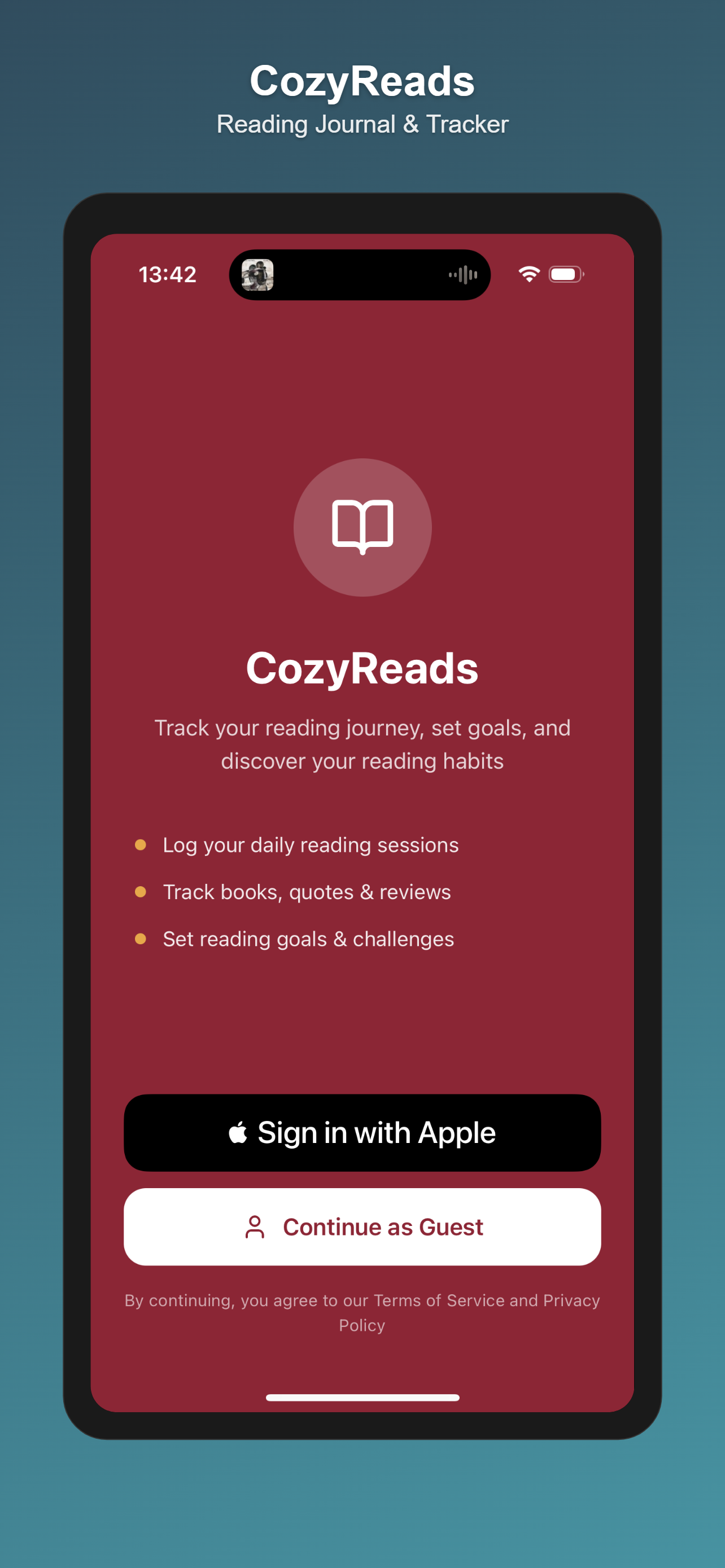 CozyReads App Screenshot