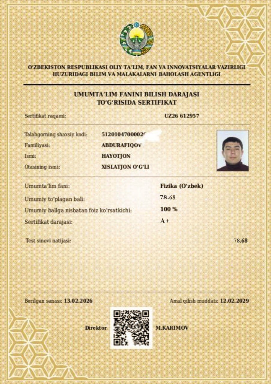 Abdurafiqov Hayotjon