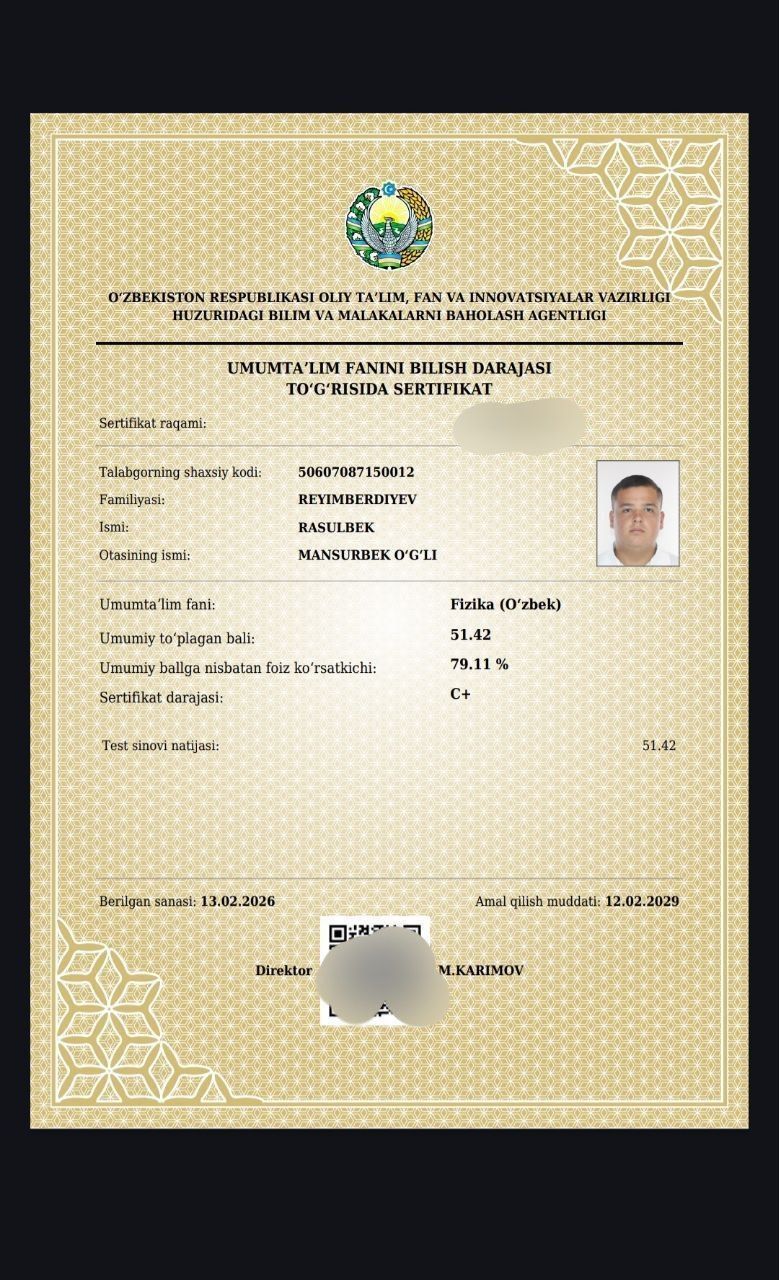 Reyimberdiyev Rasulbek